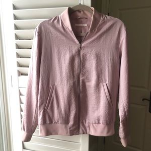 Uniqlo blush pink bomber jacket